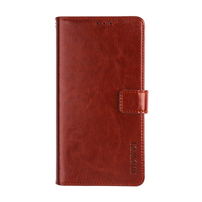 For Oukitel C15 Pro idewei  Crazy Horse Texture Horizontal Flip Leather Case with Holder & Card Slots & Wallet(Brown) - More Brand by idewei | Online Shopping South Africa | PMC Jewellery | Buy Now Pay Later Mobicred