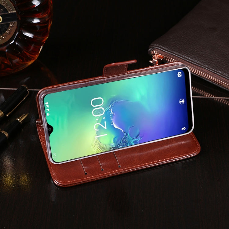 For Oukitel C15 Pro idewei  Crazy Horse Texture Horizontal Flip Leather Case with Holder & Card Slots & Wallet(Rose Red) - More Brand by idewei | Online Shopping South Africa | PMC Jewellery | Buy Now Pay Later Mobicred