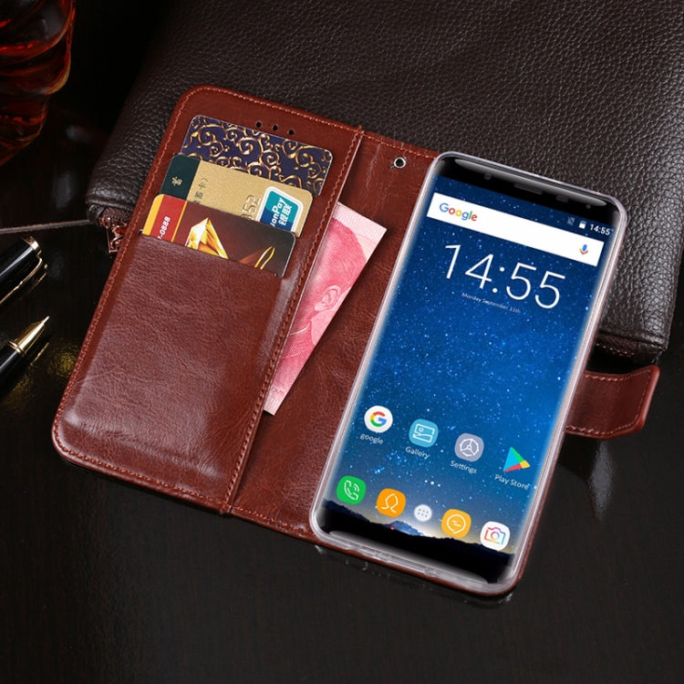 For Oukitel K5000 idewei  Crazy Horse Texture Horizontal Flip Leather Case with Holder & Card Slots & Wallet(Red) - More Brand by idewei | Online Shopping South Africa | PMC Jewellery | Buy Now Pay Later Mobicred