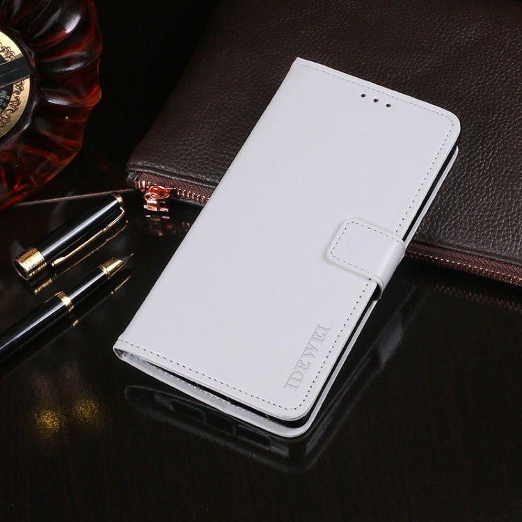 For Oukitel K5000 idewei  Crazy Horse Texture Horizontal Flip Leather Case with Holder & Card Slots & Wallet(White) - More Brand by idewei | Online Shopping South Africa | PMC Jewellery | Buy Now Pay Later Mobicred