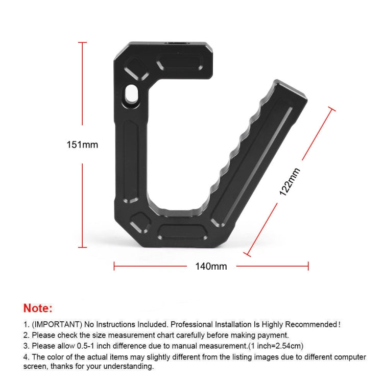 For Jeep Wrangler JK 2007-2018 Car Modification Aluminum Interior Handle(Red) - Door Handles by PMC TechLife | Online Shopping South Africa | PMC TechLife | Buy Now Pay Later Mobicred