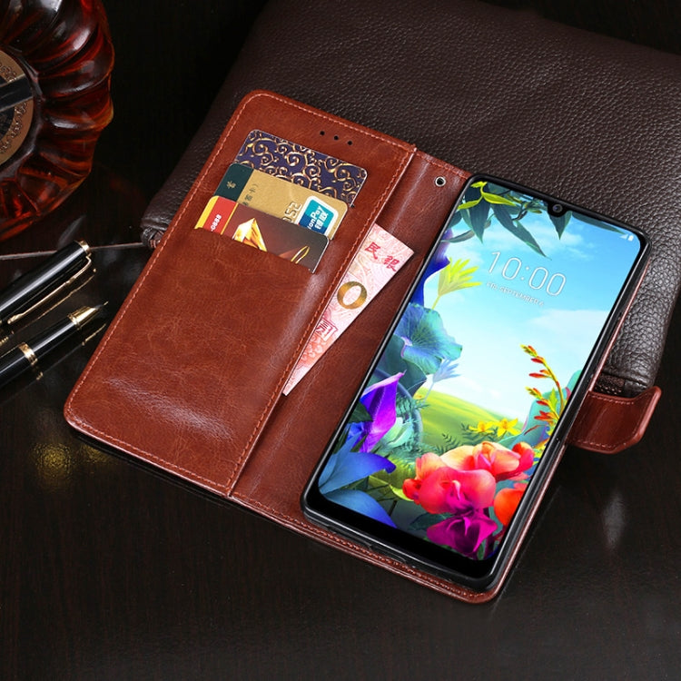 For LG K50S idewei Crazy Horse Texture Horizontal Flip Leather Case with Holder & Card Slots & Wallet(Brown) - LG by idewei | Online Shopping South Africa | PMC Jewellery | Buy Now Pay Later Mobicred