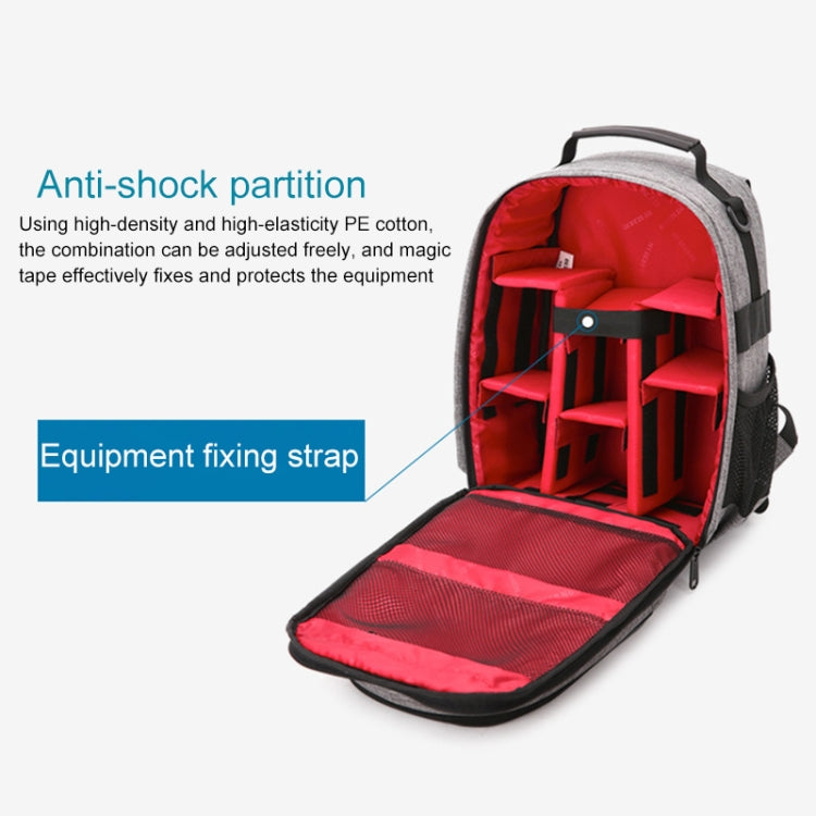 Small Waterproof Camera Backpack Shoulders SLR Camera Bag(Blue) - Backpack by PMC TechLife | Online Shopping South Africa | PMC TechLife | Buy Now Pay Later Mobicred