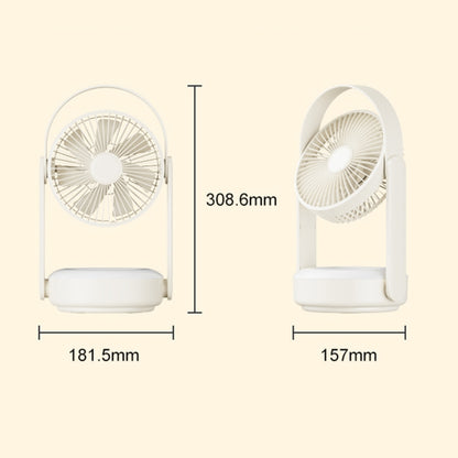 WT-F62 Outdoor Portable USB Charging Air Cooling Fan with LED Night Lamp(Army Green) - Electric Fans by PMC Jewellery | Online Shopping South Africa | PMC Jewellery | Buy Now Pay Later Mobicred