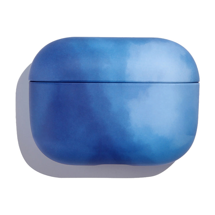 For AirPods 1 / 2 Ink Painting Water Sticker PC Earphone Case(Sea Blue) - For AirPods 1/2 by PMC Jewellery | Online Shopping South Africa | PMC Jewellery | Buy Now Pay Later Mobicred