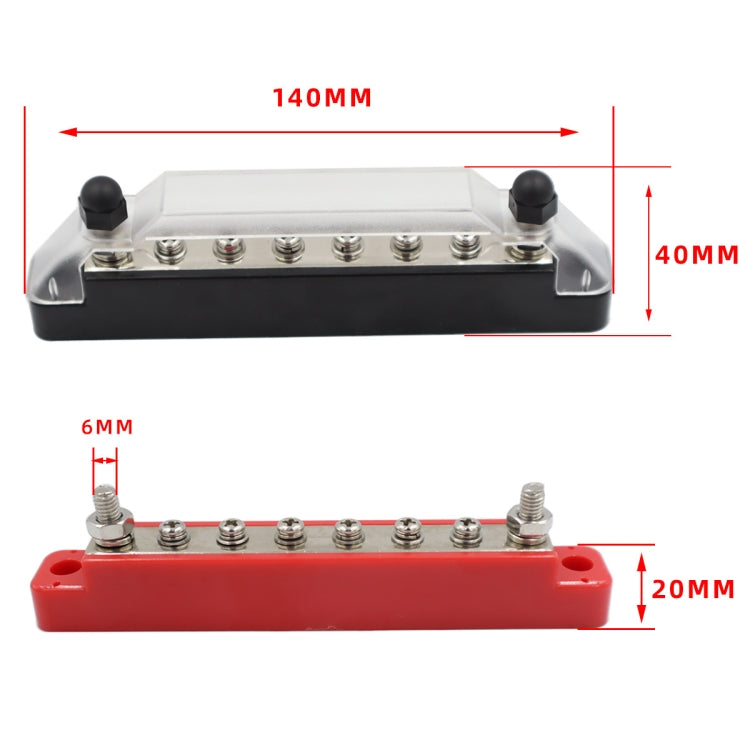 CP-0972 1 Pair 10-way A Style Power Distribution Block Terminal Studs with Terminals - Booster Cable & Clip by PMC Jewellery | Online Shopping South Africa | PMC Jewellery | Buy Now Pay Later Mobicred