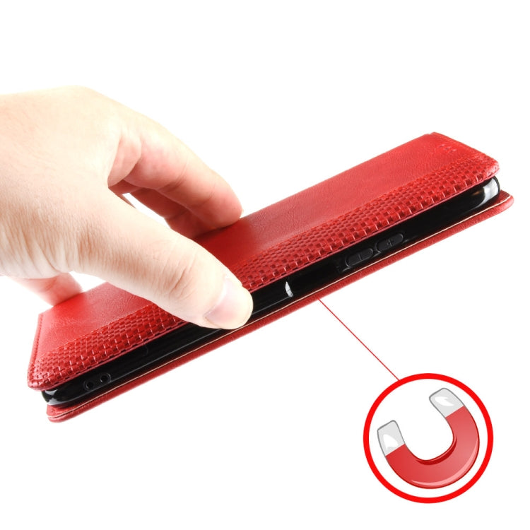 For Blackview BV7200 Magnetic Buckle Retro Texture Leather Phone Case(Red) - More Brand by PMC TechLife | Online Shopping South Africa | PMC TechLife | Buy Now Pay Later Mobicred