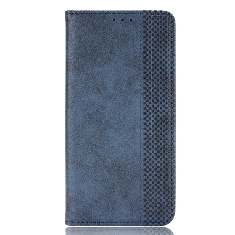 For Blackview BV7200 Magnetic Buckle Retro Texture Leather Phone Case(Blue) - free shipping - PMC TechLife - Order now!