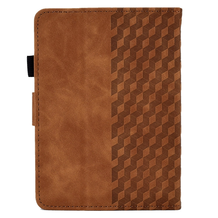 For Amazon Kindle PaperWhite 5 2021 Rhombus Embossed Leather Tablet Case(Brown) - Amazon by PMC TechLife | Online Shopping South Africa | PMC TechLife | Buy Now Pay Later Mobicred