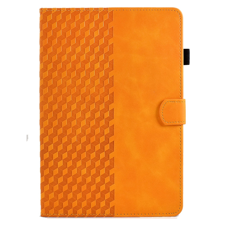 For Amazon Kindle Fire HD10 Plus 2021 Rhombus Embossed Leather Tablet Case(Khaki) - Amazon by PMC TechLife | Online Shopping South Africa | PMC TechLife | Buy Now Pay Later Mobicred