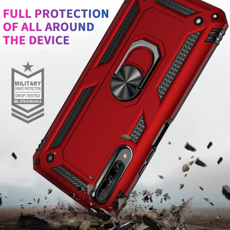 For Huawei Y9s Shockproof TPU + PC Protective Case with 360 Degree Rotating Holder(Blue) - Huawei Cases by PMC Jewellery | Online Shopping South Africa | PMC Jewellery | Buy Now Pay Later Mobicred