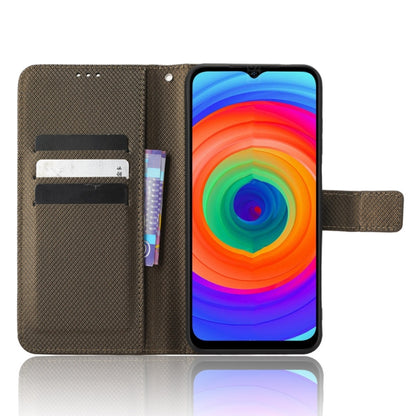 For Ulefone Note 14 Diamond Texture Leather Phone Case(Brown) - Ulefone Cases by PMC Jewellery | Online Shopping South Africa | PMC Jewellery | Buy Now Pay Later Mobicred