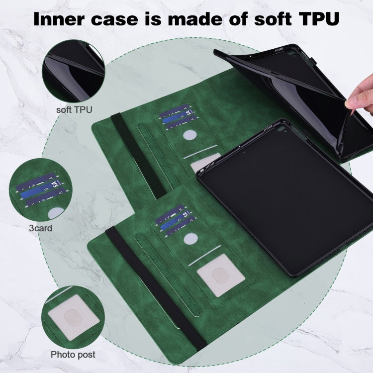 For Lenovo Pad Pro 2022 11.2 inch / Tab P11 Pro Gen 2 Embossed Butterfly Pattern Leather Tablet Case(Green) - free shipping - PMC TechLife - Order now!