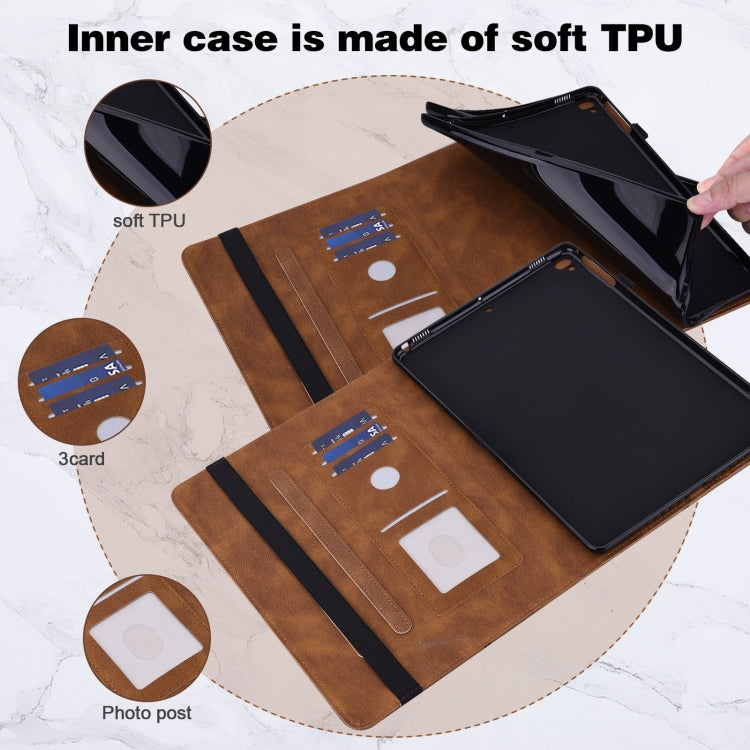 For Lenovo Pad Plus 2023 11.5 inch / Tab P11 Gen 2 Embossed Butterfly Pattern Leather Tablet Case(Brown) - Lenovo by PMC TechLife | Online Shopping South Africa | PMC TechLife | Buy Now Pay Later Mobicred
