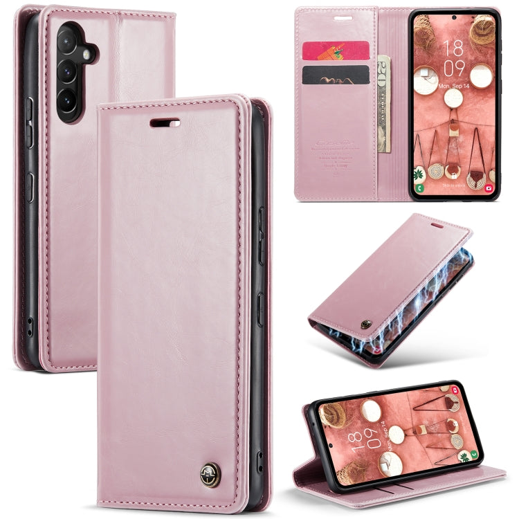 For Samsung Galaxy A54 5G CaseMe 003 Crazy Horse Texture Leather Phone Case(Rose Gold) - Galaxy Phone Cases by CaseMe | Online Shopping South Africa | PMC Jewellery | Buy Now Pay Later Mobicred