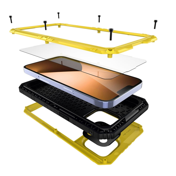 For iPhone 14 Pro Max RedPepper Wolf 360 Full Body Rugged Life Waterproof Phone Case(Yellow) - free shipping - PMc TechLife - Order now!