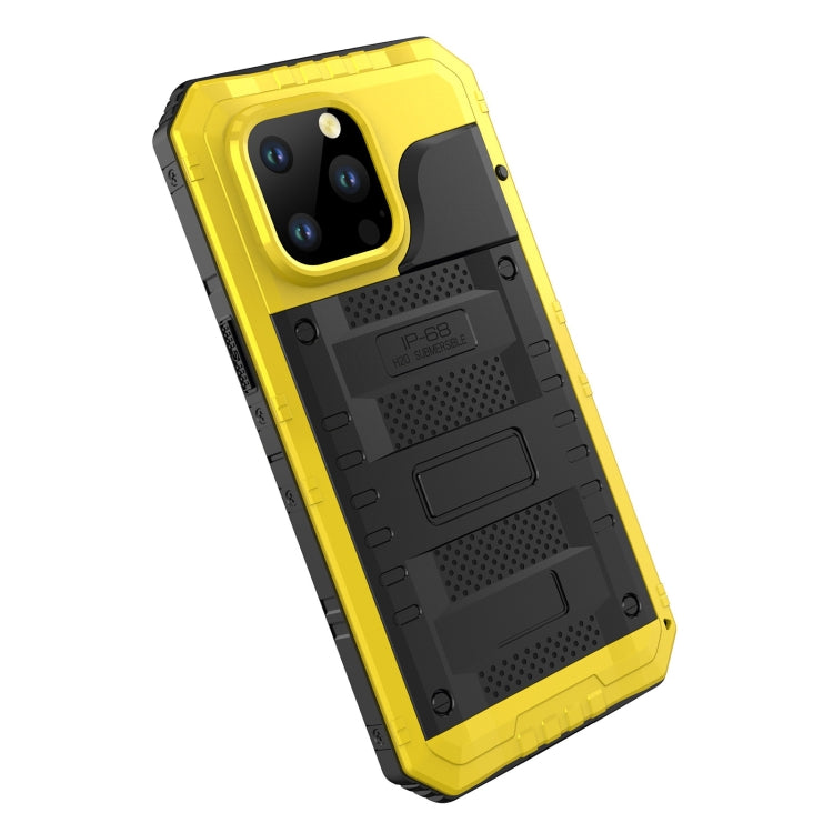 For iPhone 14 Pro Max RedPepper Wolf 360 Full Body Rugged Life Waterproof Phone Case(Yellow) - free shipping - PMc TechLife - Order now!