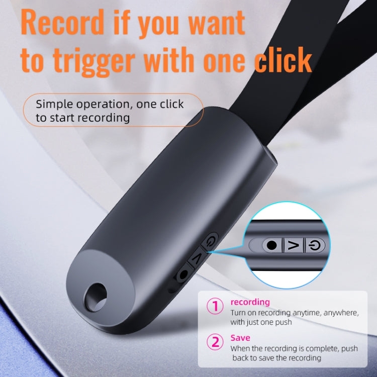 JNN S26 Smart Digital Noise Canceling Voice Recorder with Lanyard, Capacity:16GB(Black) - Recording Pen by JNN | Online Shopping South Africa | PMC Jewellery | Buy Now Pay Later Mobicred