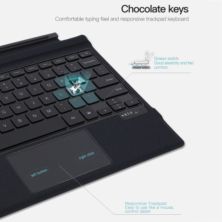 For Microsoft Surface Pro 8 / 9 / X Magnetic Bluetooth Keyboard Leather Case - Lenovo Keyboard by PMC TechLife | Online Shopping South Africa | PMC TechLife