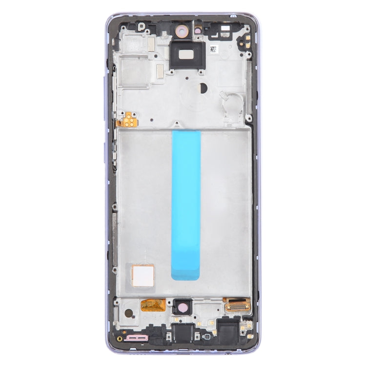 For Samsung Galaxy A52 4G SM-A525 6.43 inch OLED LCD Screen Digitizer Full Assembly with Frame (Purple) - LCD Screen by PMC Jewellery | Online Shopping South Africa | PMC Jewellery | Buy Now Pay Later Mobicred