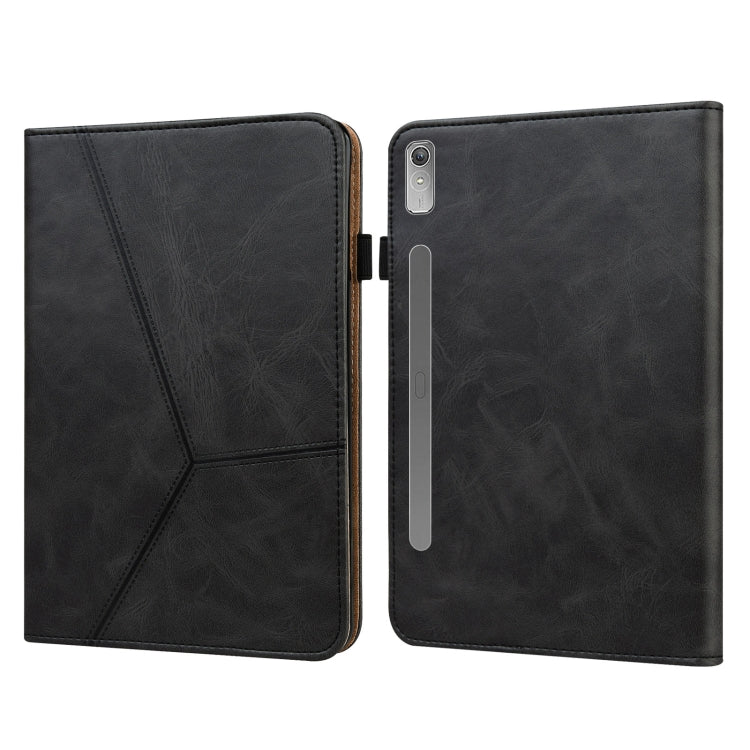 For Lenovo Tab P11 Pro Gen 2 Embossed Striped Leather Tablet Case(Black) - free shipping - PMC TechLife - Order now!