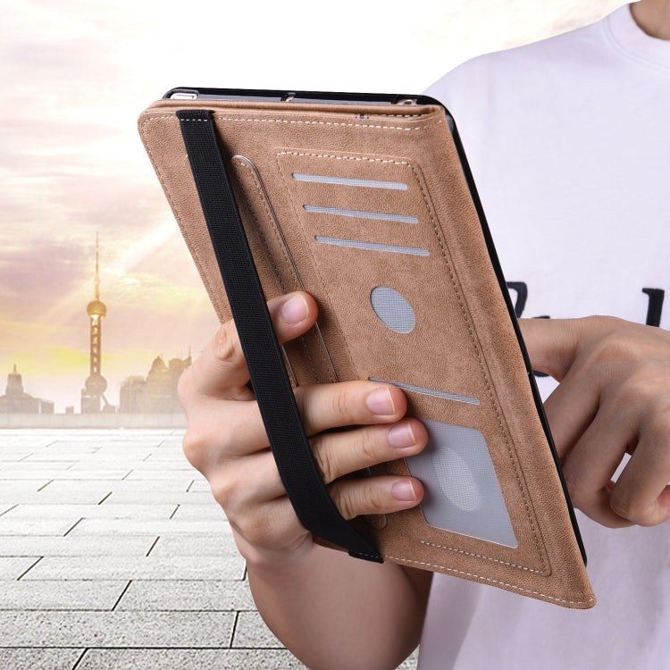 For Lenovo Tab P11 Pro Gen 2 Embossed Striped Leather Tablet Case(Black) - free shipping - PMC TechLife - Order now!