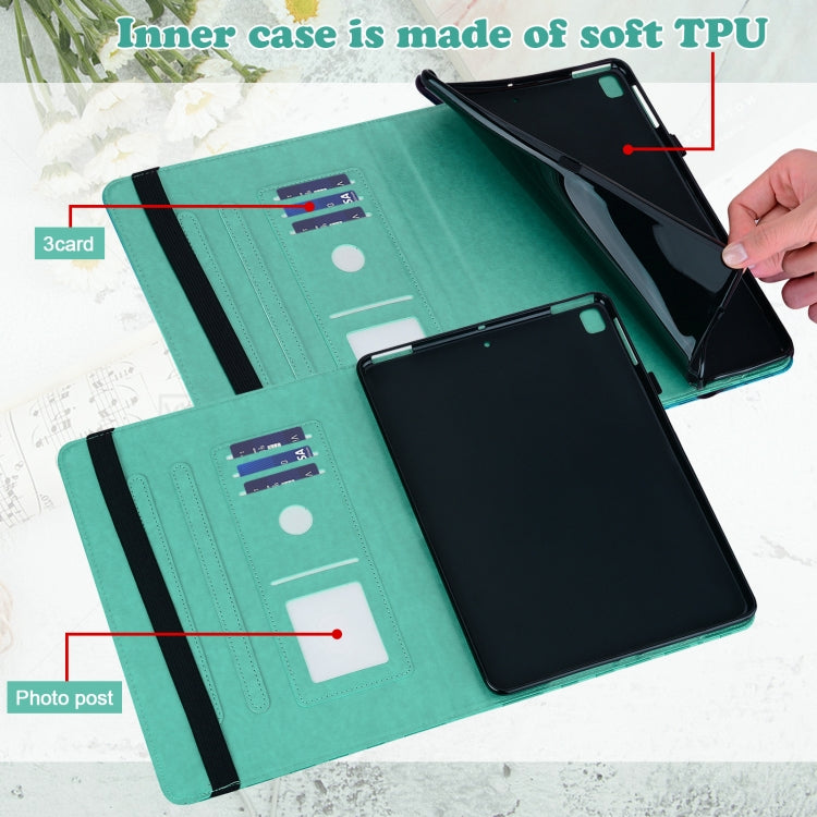 For Lenovo Tab P11 Pro Gen 2 Tree & Deer Pattern Embossed Leather Tablet Case(Green) - Lenovo by PMC TechLife | Online Shopping South Africa | PMC TechLife | Buy Now Pay Later Mobicred