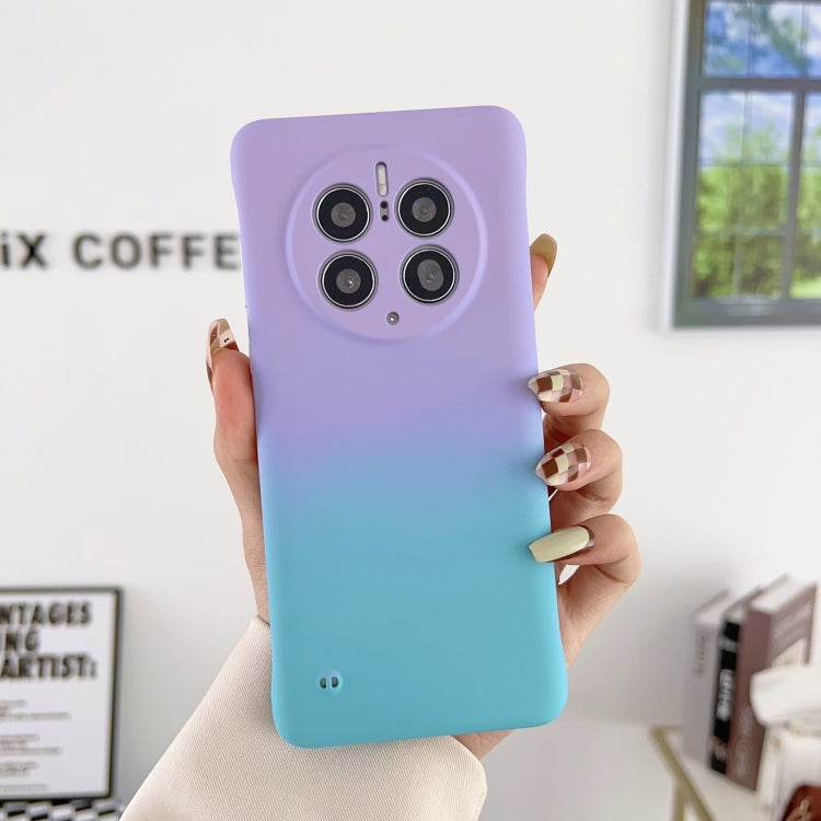 For Huawei Mate 50 Pro Frameless Skin Feel Gradient Phone Case(Light Purple Blue) - Huawei Cases by PMC Jewellery | Online Shopping South Africa | PMC Jewellery | Buy Now Pay Later Mobicred