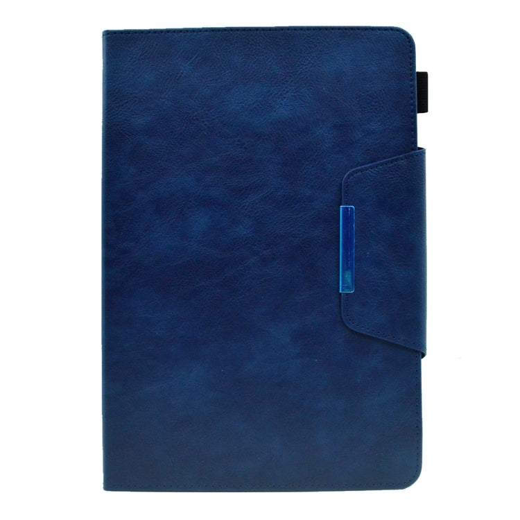 For 8 inch Suede Cross Texture Magnetic Clasp Leather Tablet Case(Blue) - free shipping - PMC TechLife - Order now!