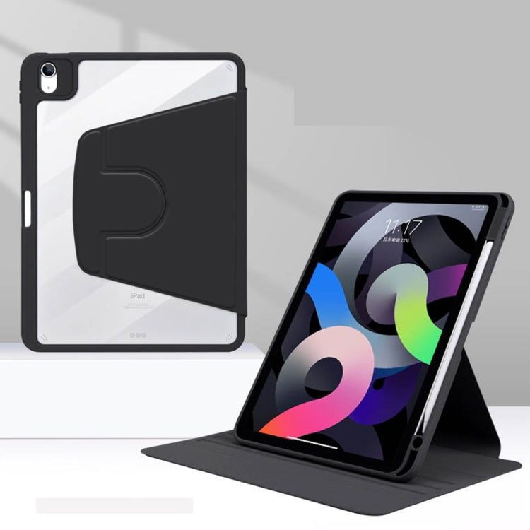 For Huawei MatePad 11 Acrylic Rotating Leather Tablet Case(Black) - Huawei by PMC TechLife | Online Shopping South Africa | PMC TechLife | Buy Now Pay Later Mobicred