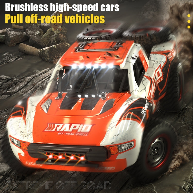 JJR/C Q130 Full-scale Brushless Four-wheel Drive High-speed Pickup RC Car(Orange) - RC Cars by JJR/C | Online Shopping South Africa | PMC Jewellery | Buy Now Pay Later Mobicred