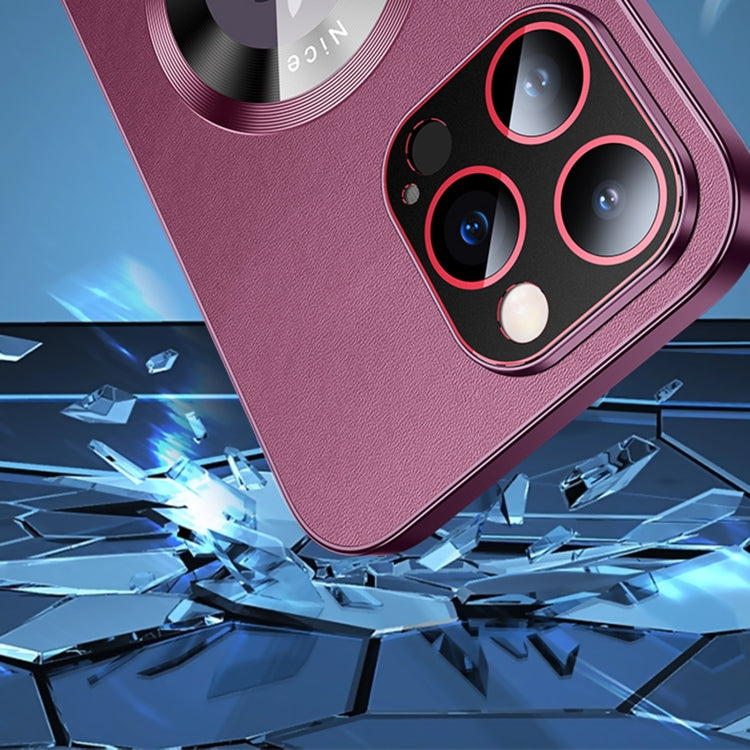 For iPhone 14 R-JUST RH05 Magnetic Leather Metal Phone Case(Silver) - iPhone 14 Cases by R-JUST | Online Shopping South Africa | PMC TechLife | Buy Now Pay Later Mobicred