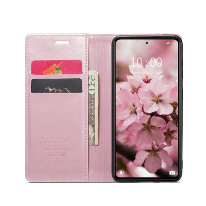 For Xiaomi Redmi Note 12 Pro+ 5G CaseMe 003 Crazy Horse Texture Leather Phone Case(Rose Gold) - Xiaomi Cases by CaseMe | Online Shopping South Africa | PMC Jewellery | Buy Now Pay Later Mobicred