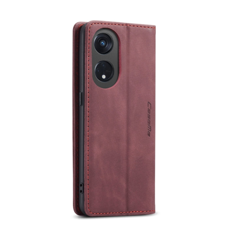 For OPPO Reno8 T 5G CaseMe 013 Multifunctional Horizontal Flip Leather Phone Case(Wine Red) - OPPO Cases by CaseMe | Online Shopping South Africa | PMC Jewellery | Buy Now Pay Later Mobicred