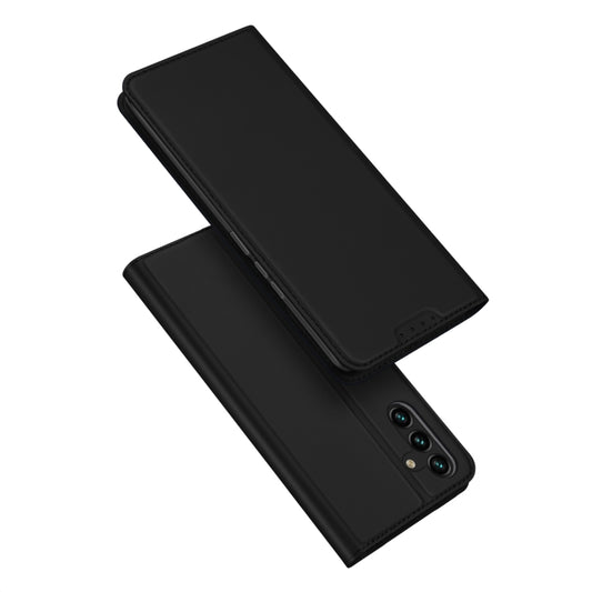 For Samsung Galaxy A14 4G DUX DUCIS Skin Pro Series Flip Leather Phone Case(Black) - Galaxy Phone Cases by DUX DUCIS | Online Shopping South Africa | PMC Jewellery | Buy Now Pay Later Mobicred