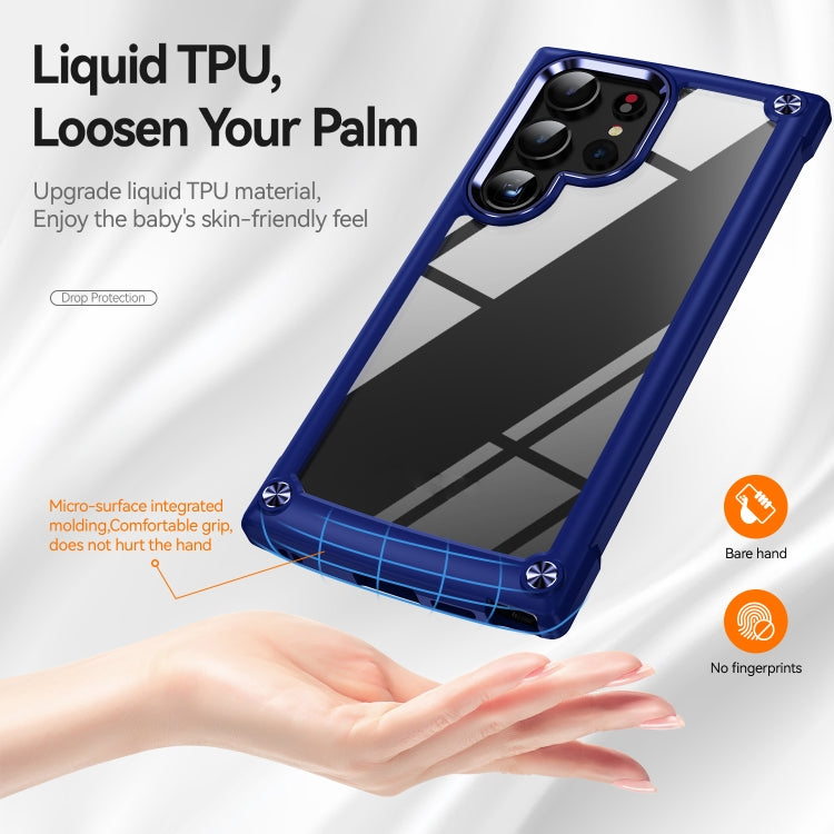 For Samsung Galaxy S24 Ultra 5G TPU + PC Lens Protection Phone Case(Blue) - Galaxy S24 Ultra 5G Cases by PMC Jewellery | Online Shopping South Africa | PMC Jewellery