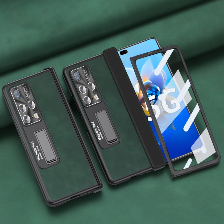 For Huawei Mate X2 5G Napa Texture All-inclusive Phone Case(Green) - Huawei Cases by PMC TechLife | Online Shopping South Africa | PMC TechLife | Buy Now Pay Later Mobicred
