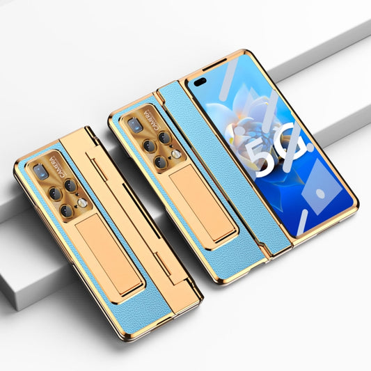 For Huawei Mate X2 Integrated Full Coverage Phone Case with Hinge(Gold+Blue) - Huawei Cases by PMC Jewellery | Online Shopping South Africa | PMC Jewellery | Buy Now Pay Later Mobicred