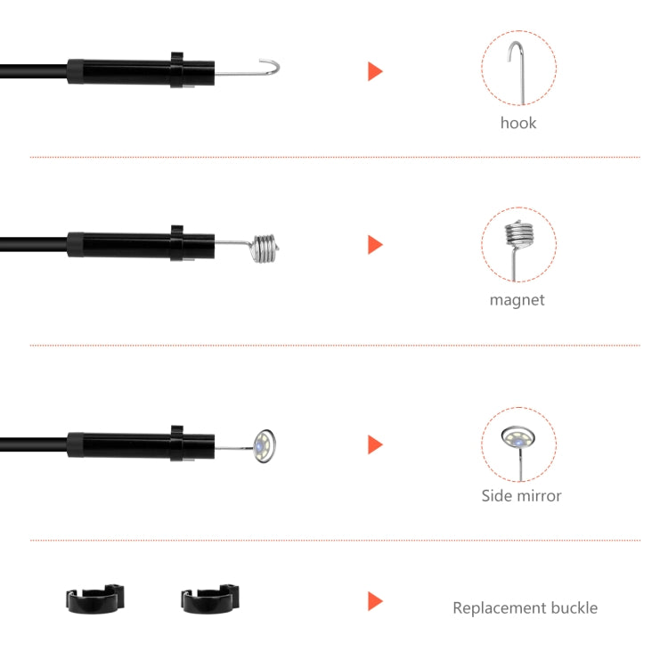 P130 5.5mm 4.3 inch Single Camera with Screen Endoscope, Length:5m -  by PMC TechLife | Online Shopping South Africa | PMC TechLife | Buy Now Pay Later Mobicred