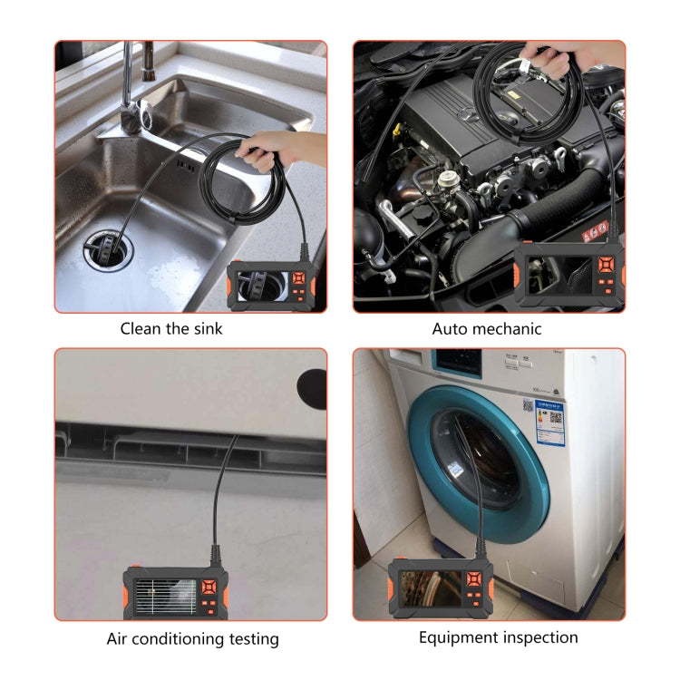 P130 8mm 4.3 inch Dual Camera with Screen Endoscope, Length:2m -  by PMC TechLife | Online Shopping South Africa | PMC TechLife | Buy Now Pay Later Mobicred