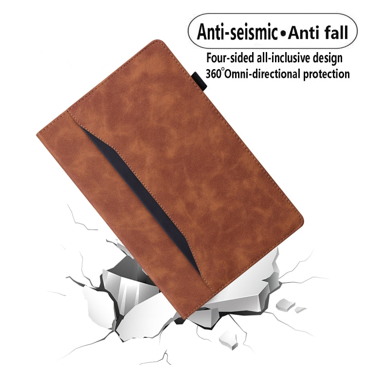 For Lenovo Tab P11 Pro Gen 2 Business Shockproof Horizontal Flip Leather Tablet Case(Brown) - Lenovo by PMC TechLife | Online Shopping South Africa | PMC TechLife | Buy Now Pay Later Mobicred
