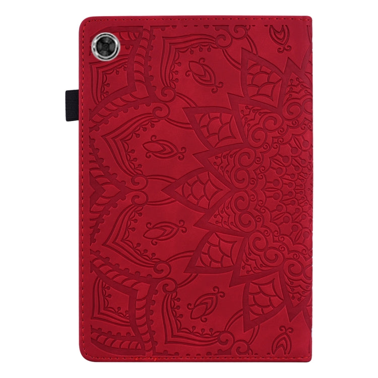 For Lenovo Tab M10 Plus 10.6 3rd Gen 2022 Calf Texture Embossed Flip Leather Tablet Case(Red) - Lenovo by PMC TechLife | Online Shopping South Africa | PMC TechLife | Buy Now Pay Later Mobicred