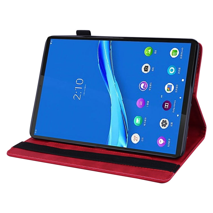 For Lenovo Tab M10 Plus 10.6 3rd Gen 2022 Calf Texture Embossed Flip Leather Tablet Case(Red) - Lenovo by PMC TechLife | Online Shopping South Africa | PMC TechLife | Buy Now Pay Later Mobicred