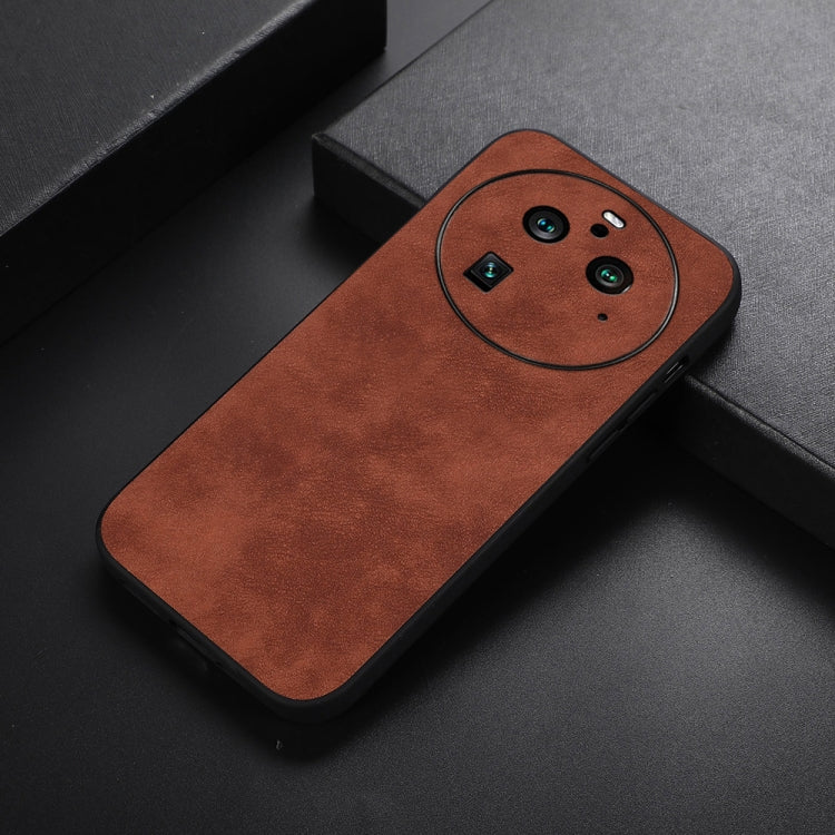 For OPPO Find X6 Pro Morocco Texture PU Phone Case(Brown) - OPPO Cases by PMC TechLife | Online Shopping South Africa | PMC TechLife | Buy Now Pay Later Mobicred