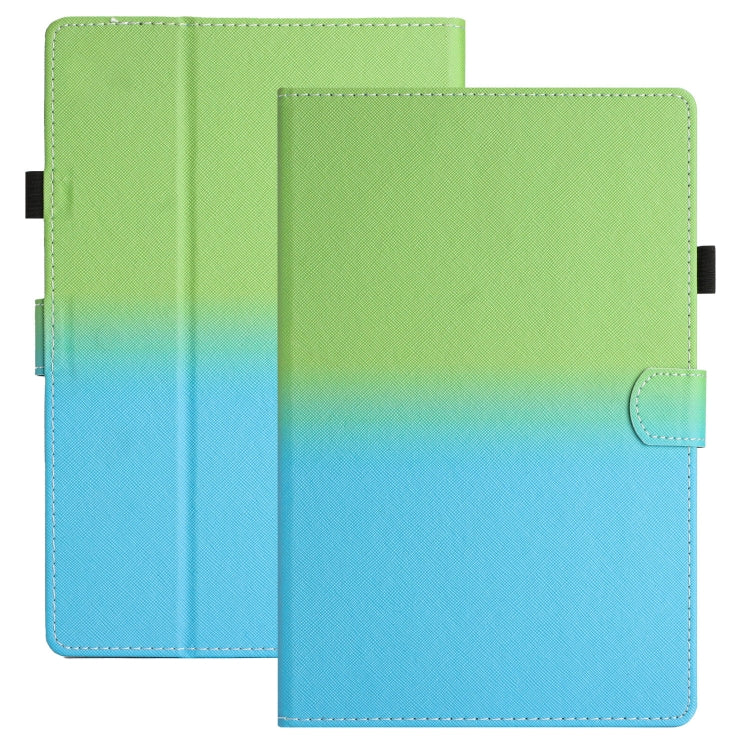 For 10 inch Universal Stitching Gradient Leather Tablet Case(Green Blue) - free shipping - PMC TechLife - Order now!