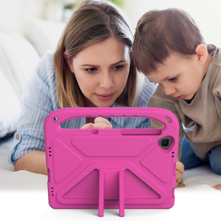 For Lenovo Tab K10 Handle EVA Shockproof Tablet Case with Holder(Rose Red) - Lenovo by PMC TechLife | Online Shopping South Africa | PMC TechLife | Buy Now Pay Later Mobicred