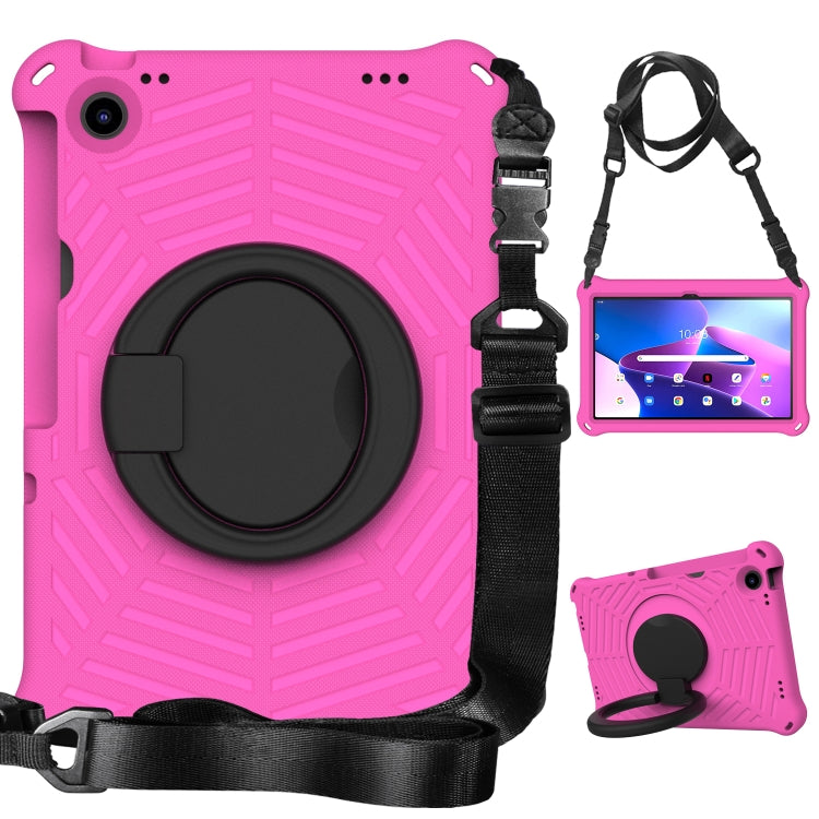 For Lenovo Tab M10 Plus 10.6 3rd Gen 2022 Spider King Silicone Protective Tablet Case(Rose Red) - Lenovo by PMC TechLife | Online Shopping South Africa | PMC TechLife | Buy Now Pay Later Mobicred