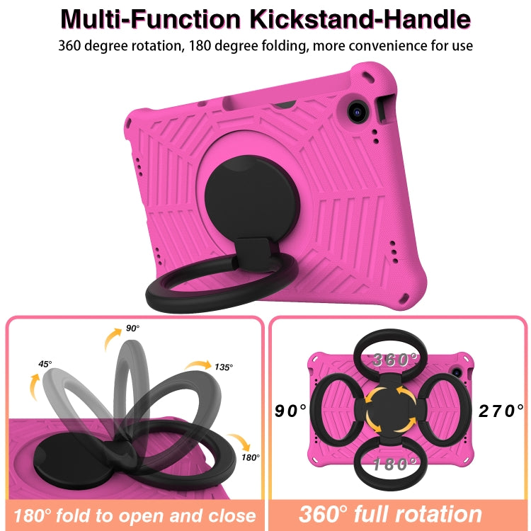 For Lenovo Tab M10 Plus 10.6 3rd Gen 2022 Spider King Silicone Protective Tablet Case(Rose Red) - Lenovo by PMC TechLife | Online Shopping South Africa | PMC TechLife | Buy Now Pay Later Mobicred