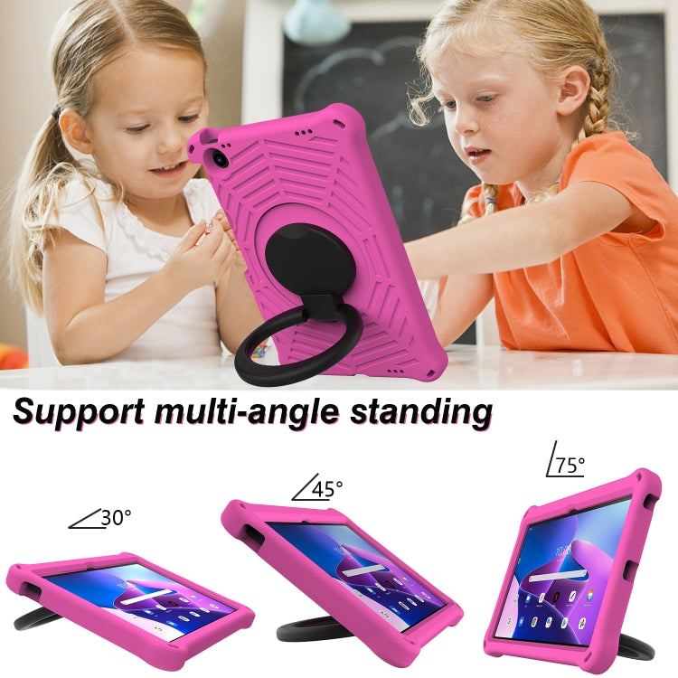 For Lenovo Tab M10 Plus 10.6 3rd Gen 2022 Spider King Silicone Protective Tablet Case(Rose Red) - Lenovo by PMC TechLife | Online Shopping South Africa | PMC TechLife | Buy Now Pay Later Mobicred