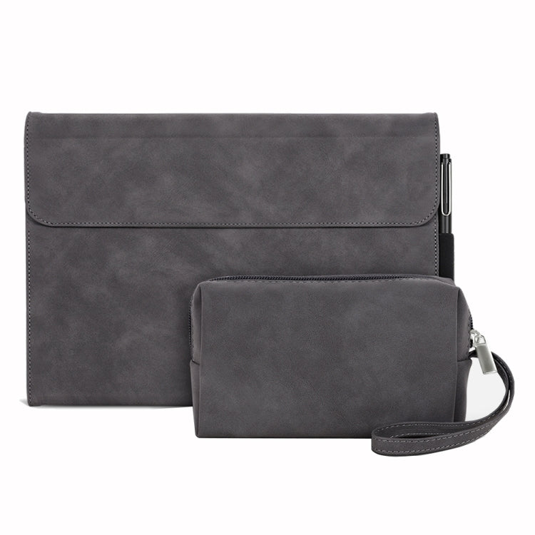 For Microsoft Surface Pro 8 Sheepskin All-Inclusive Shockproof Protective Case with Power Bag(Grey) - free shipping - PMC TechLife - Order now!